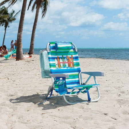 Tommy Bahama Backpack Beach Chair Green Stripe
