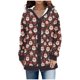 thumbnail image 2 of Cárdigan informal de punto con estampado navideño para mujer, chaqueta con botones y abrigo para mujer, 2 of 6