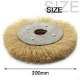 thumbnail image 1 of Brosse Plate en Laiton Doux 100-250mm pour Polir les Roues de Moulin, 1 of 6