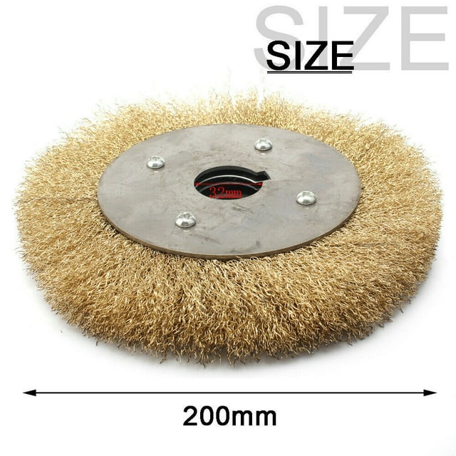 Brosse Plate en Laiton Doux 100-250mm pour Polir les Roues de Moulin