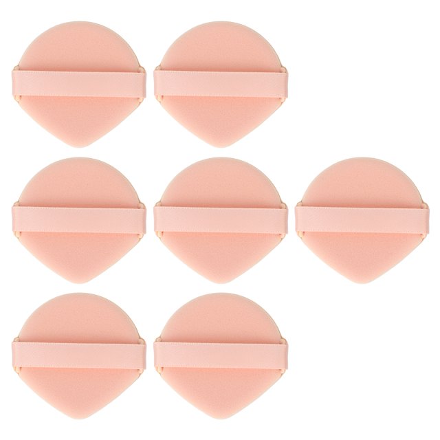 7pcs Facial Beauty Powder Drop Shape Double Side Use Cosmetic Makeup Blender Puff Skin Color