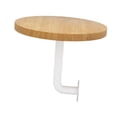 thumbnail image 4 of Mesa de centro redonda de pared minimalista de 15,75 pulgadas, escritorio de pared, banco de trabajo para balcón, sala de estar, cocina y comedor., 4 of 8