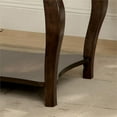 thumbnail image 3 of Bowery Hill Modern Faux Leather Padded Bench in Tobacco Oak Finish, 3 of 4