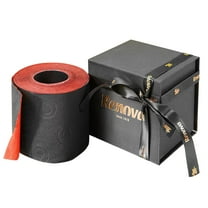 Renova Luxury Black & Red Toilet Paper Gift Box, 1 Roll, 100 Sheets Per Roll