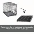 thumbnail image 6 of Single Door Folding Metal 36Inch Dog Crate Enhanced Security Includes LeakProof Pan Divider Panel For Medium To Large Sized Breeds, 6 of 7