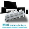 WENXUAN 4Key USB Mini Mechanical Keyboard Custom Shortcut Macro NEW