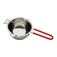 thumbnail image 2 of GUOOL Pot à Chocolat en Acier Inoxydable 480ml Pot à Fondre le Chocolat, Poignée Rouge, 2 of 9