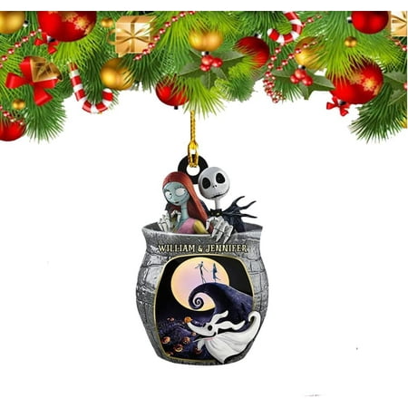 

Scary Nightmare Before Christmas 2022 Pendant Scary Christmas Pendant for Christmas Tree 2022 Wooden Ornament (Style 6)