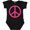 AB-Black, variant on Pink Peace Sign Girls Baby Bodysuit