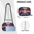 thumbnail image 4 of FORMRS Mini Crossbody Bag for Women Adjustable Shoulder Rope Travel Casual Phone Purse, Neon Road, 4 of 7