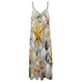 thumbnail image 3 of Seashell On The Beach Sleeveless Dress for Women Clothing Female Women's Summer Skirt, 3 of 6
