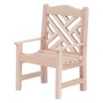 thumbnail image 1 of Shisuyan Light Yellow Miniature Chair Model for Decoration with Exquisite Details Synthetic Material Photo Props Small Size, 1 of 8