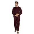 thumbnail image 5 of Inkmeso SolidNightwearSet For Men's Short Sleeve Pjs Loungewear Sets Soft Cotton Designer Sleepwear, 5 of 8