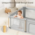 thumbnail image 7 of 71"x59"x27" Foldable Baby Playpen with Mat, Play Yard Fence for Babies Boys Girls Toddlers, Large Playard W/ 300D Fabric for Infant and Kids, 7 of 7