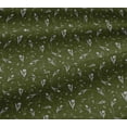 thumbnail image 5 of oneOone Cotton Jersey Olive Green Fabric Florals Craft Projects Decor Fabric Printed By The Yard 58 Inch Wide, 5 of 6