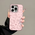 thumbnail image 3 of Sanrio Hello Kitty Cool Full Screen KT Phone Case For iPhone 15 14 13 12 11 Pro Max 8 7 Plus Candy Matte Shockproof Back Cover Fashion, 3 of 6