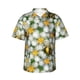 thumbnail image 1 of Fotbe Bees and Flower Camisa Hawaiana para Hombre Unisex – Camisa Casual de Verano con Botones de Manga Corta de Algodón y Lino,X-Large, 1 of 7