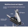 thumbnail image 3 of Multifunctional Nail Clippers Student Portable Foldable Keychain Three In One, 3 of 5