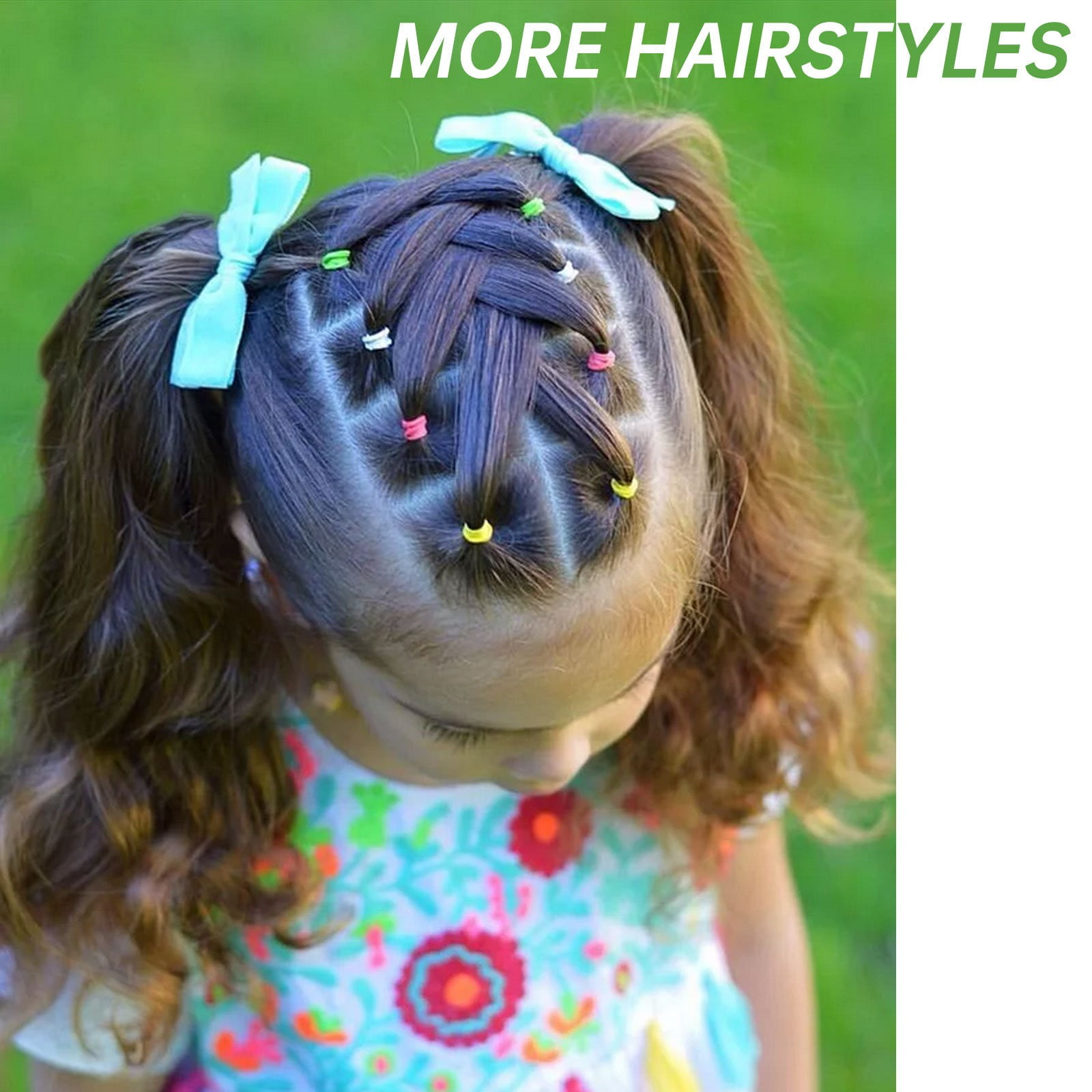 Amazon.com : Rubber Bands for Hair, Multi Colored Hair Elastics - 2000 Pcs Elastic  hair Ties including 2 pcs GIFT Rabbit Hair Band, Rubber Bands for Hair,  Mini Hair Ties, Hair Rubber