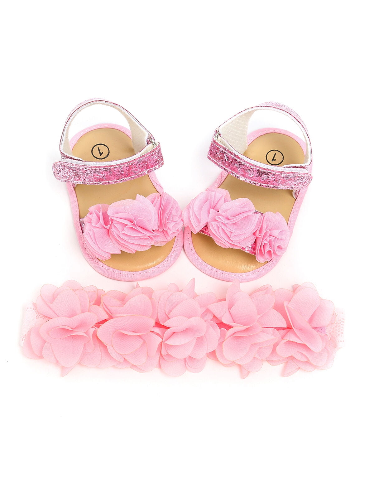 Newborn Baby Girl Summer Sandals Antislip Prewalker Kid Soft Sole Crib