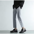 thumbnail image 6 of Japanese Korean Style Men's Summer Suit Pants Versatile Solid Color Casual Trousers for Fashion Comfort Men's Comfortable Lightweight Hiking Pants Kids Pull On Sweatpants, 6 of 6