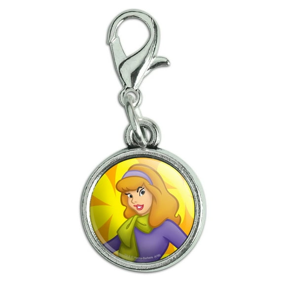 Scooby Doo Daphne Character Antiqued Bracelet Pendant Zipper Pull Charm with Lobster Clasp