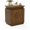 Walnut, variant on Hakunofo Nightstand, Black Particle Board+MDF Bedside Table with Storage Drawers, 19.6 x 15.7 x 23.6 in, Bedroom End Table Accent Cabinet for Small Spaces, Bedroom Furniture, Bedside