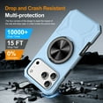 thumbnail image 2 of for iPhone 17 Pro Max Case, Hybrid Ultra Slim Shockproof Cover with 360° Rotating Alloy Ring Kickstand, Magnetic Drop Protective Stylish Design Case Cover for iPhone 17 Pro Max, Blue, 2 of 6