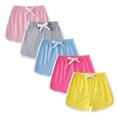 thumbnail image 4 of DAETIROS Toddler Girls Play Shorts 5PC,Drawstring Fashion Cotton Solid Casual Toddler Girls Summer Shorts Multicolor Size 2 T, 4 of 8