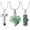 Green, variant on 3 Pack Crystal Heart Cross Cylinder Urn Necklaces for Ashes Cremation Jewelry Keepsake for Women Men Crystal Funeral Memorial Pendant Gift