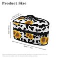 thumbnail image 6 of HELLHERO Cow Print Sunflower Pattern Travel Irons Carrying Case Travel Iron Organizer, Bag Only, 6 of 6