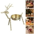 thumbnail image 2 of Metal Reindeer Tea Light Candle Holders, Christmas Home Decoration, 2 of 4