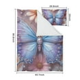 thumbnail image 5 of Butterfly with Flowers Duvet Cover and Pillowcase Set for Single Bedding, Bedroom Accessories for Kids Teens, 5 of 5