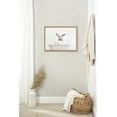 thumbnail image 6 of Kate and Laurel Sylvie Bunny In Bubble Bath Neutral Style Framed Canvas Wall Art by Amy Peterson Art Studio, 18x24 Natural, Chic Animal Art Bathroom Wall Décor, 6 of 6