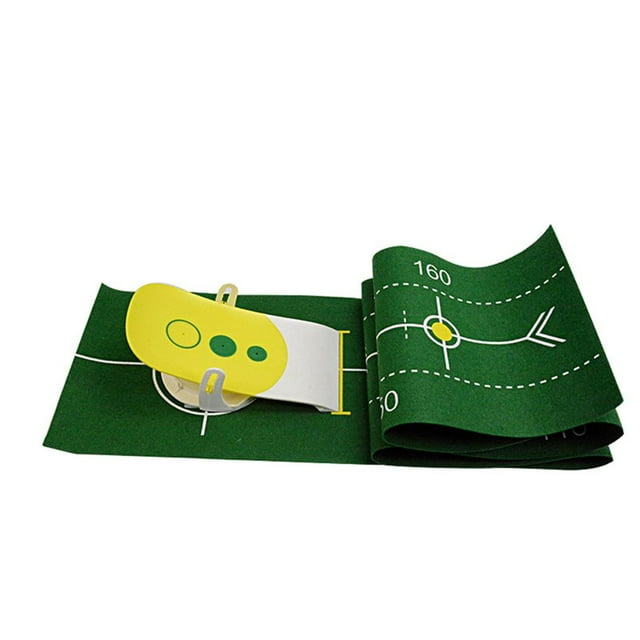 yingyy Golf Training Mat Portable Golf Hitting Mat for Swing Detection Mini Golf Practice Training Aid Game Gift Yellow