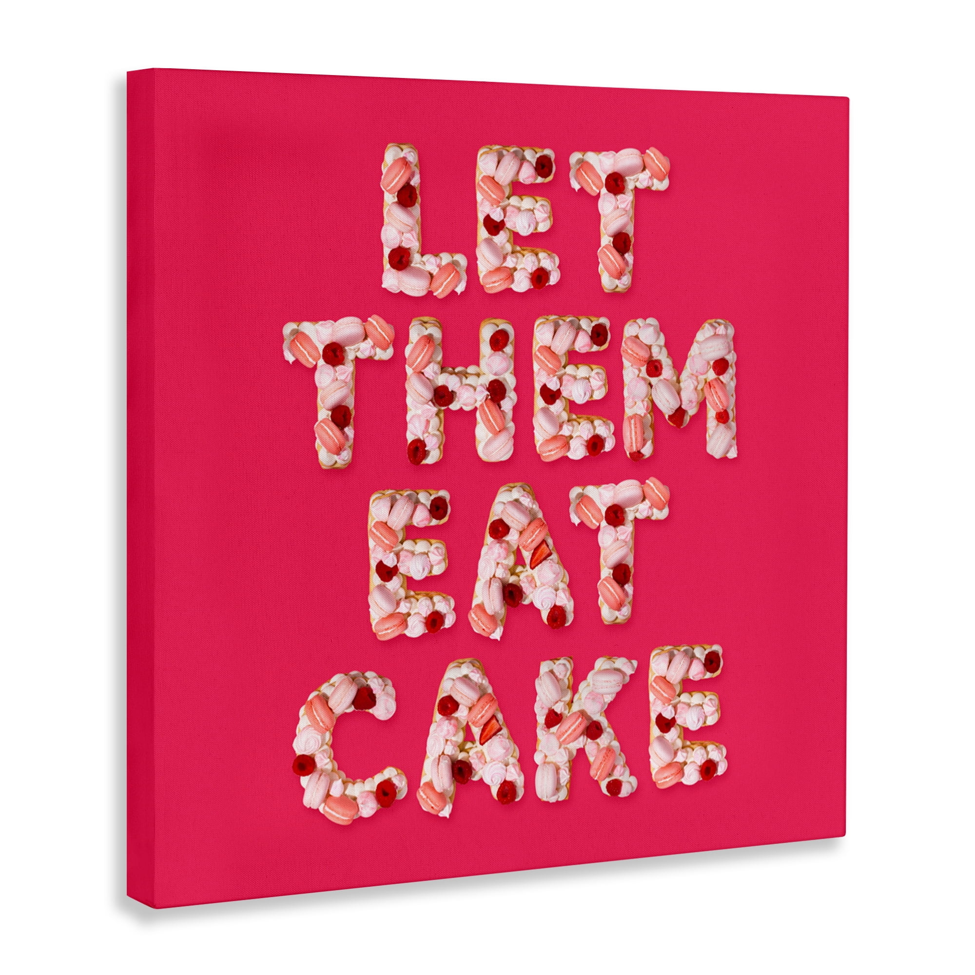 Let Them Eat Cake Canvas Wall Art, design by LISH Creative