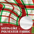 thumbnail image 3 of Kitchen Curtains Plaid Christmas Holly Berries Fir Tree Branches Valances and Window Curtains 3 Pcs Set Xmas Poinsettia Flower Mesh Short Tier Curtain for Room Small Kitchen Window Decor, 3 of 7