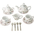 Delton Children's Tea Set with Basket Pink Butterfly