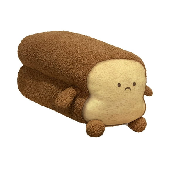Toystoory Tostada pan almohada decorativa expresión Facial relleno sofá cojín dormir descanso ornamento dormitorio interior regalo decoración Decoración del hogar Tipo 2 METRO