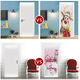 thumbnail image 5 of Pegatinas de puerta navideñas Pegatinas de árbol de Navidad simulado Pegatinas de pared con papel tapiz para decoración de fiestas festivas (Estilo 8), 5 of 5