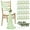Sage Green, variant on White Chair Sashes Wedding Aisle Decorations: 24 Packs 8ft Long Draping Fabric Sheer Church Chair Cover Bulk for Party Banquet