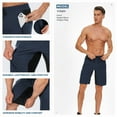thumbnail image 2 of Hiauspor Men's Loose Quick Dry Shorts with 5 Pockets for Cycling Hiking Fishing Outdoors Navy S, 2 of 5