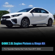 NURATIT Engine Pistons and Rings Kit for 2017-2022 Hyundai Elantra Kia Forte Soul G4NH 2.0L Engine Complete Piston Ring Set with Pins and Clips
