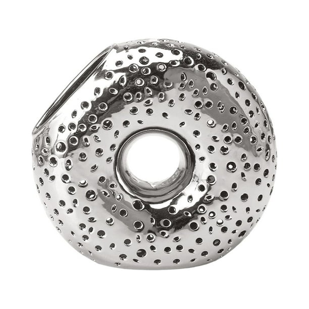 Jarrón de cerámica para flores, maceta para decoración de sala de estar, maceta para plantas de fiesta. plata