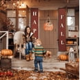 thumbnail image 4 of Thanksgiving Fall Harvest Autumn Thankful & Blessed Pumpkin Fall Hanging Sign 12"X12", 4 of 4
