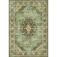 thumbnail image 4 of Boho Vintage Round Rug ft- Faux Wool Dreely Washable Area Rug Small Distressed Throw Rugs Floor Carpet for Door Mat Entryway Bedrooms Laundry (Round - ; Diameter Border ), 4 of 9