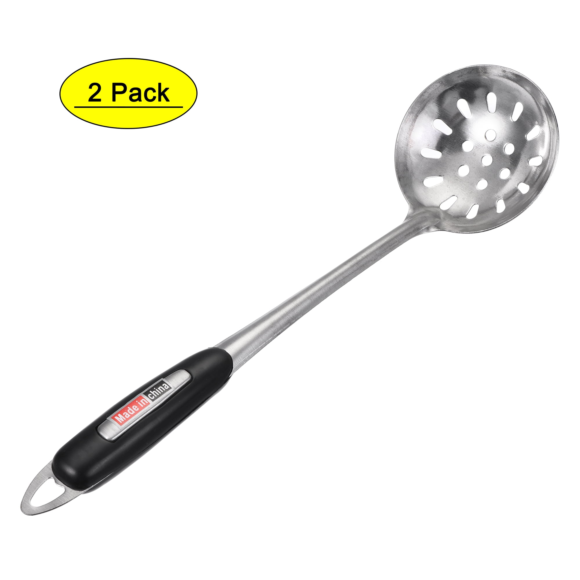 Uxcell Hollow Out Colander Strainer Metal Perforated Ladle Skimmer 70mm