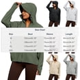 thumbnail image 3 of SYMOID Womens Sun Protection Hoodie UPF 50+ Lightweight Jacket Full Zip Long Sleeve with Thumbholes White,Size 2XL, 3 of 9