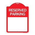 thumbnail image 1 of SignMission A-DES-RW-1824-24298 18 x 24 in. Signe de la Série de Concepteur - Parking Réservé Vierge&44; Rouge & Blanc, 1 of 1