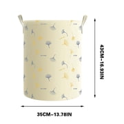 Taotanxi 17 Butterfly Laundry Basket,Kids Dirty Clothes Hamper,Waterproof Toys Storage Bin,Room Decor,Gift Baskets,Baby Nursery Hamper(Beige)